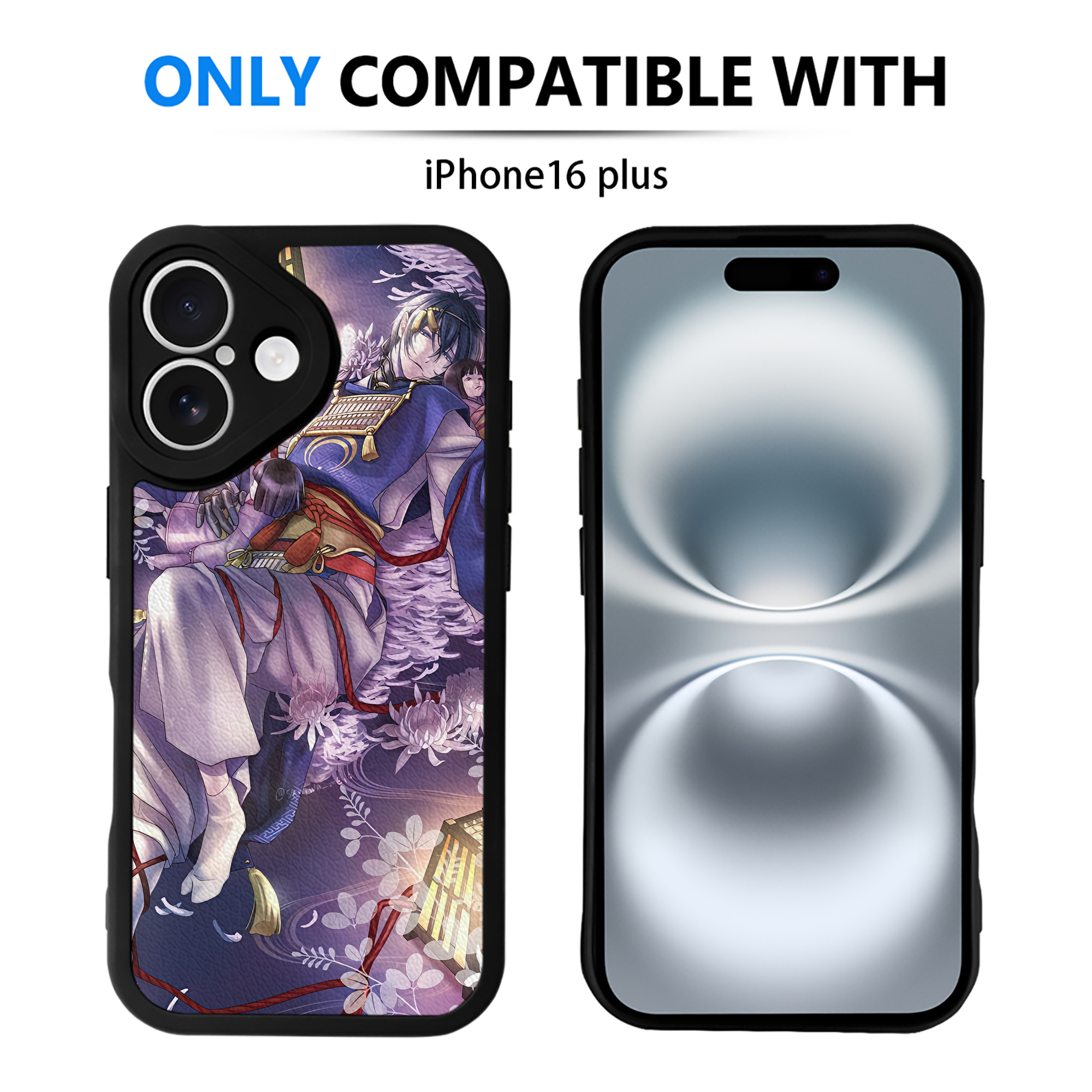 （画像用） 刀剣乱舞 Touken Ranbu 【iPhone 16シリーズ対応】シリコンスマホケース（レザー調） 材質：シリコン